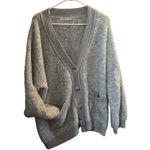 Arizona Jeans Co Oversized Button Up Fuzzy Cardigan Size Medium